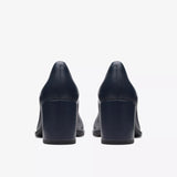 Freva 55 Court Black Leather by Clarks