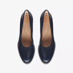 Freva 55 Court Black Leather by Clarks
