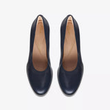 Freva 55 Court Black Leather by Clarks