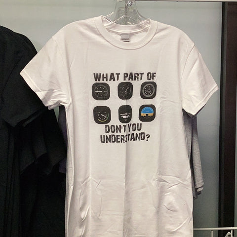 Don't Understand T-shirt-White : 3XL