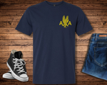 AA T-Shirt with 1940's Gold Eagle Logo on Left Chest