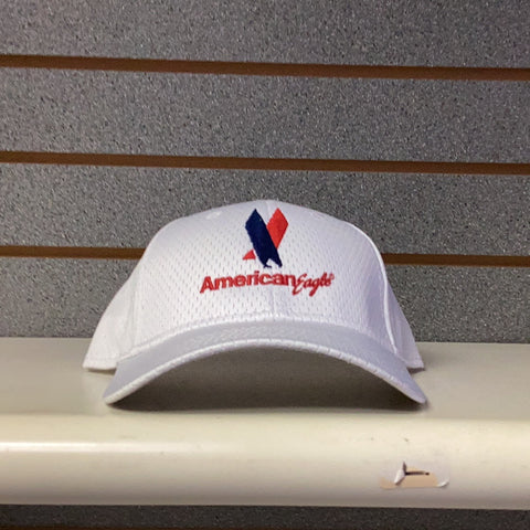 American Eagle White Mesh Cap