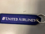 United Airlines Navy Tulip Logo Key Tag