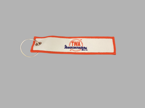 Embroidered TWA TransCon Logo Key Tag