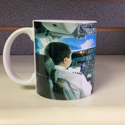 Airline 11oz Coffee Mug - Pilots In The Cockpit