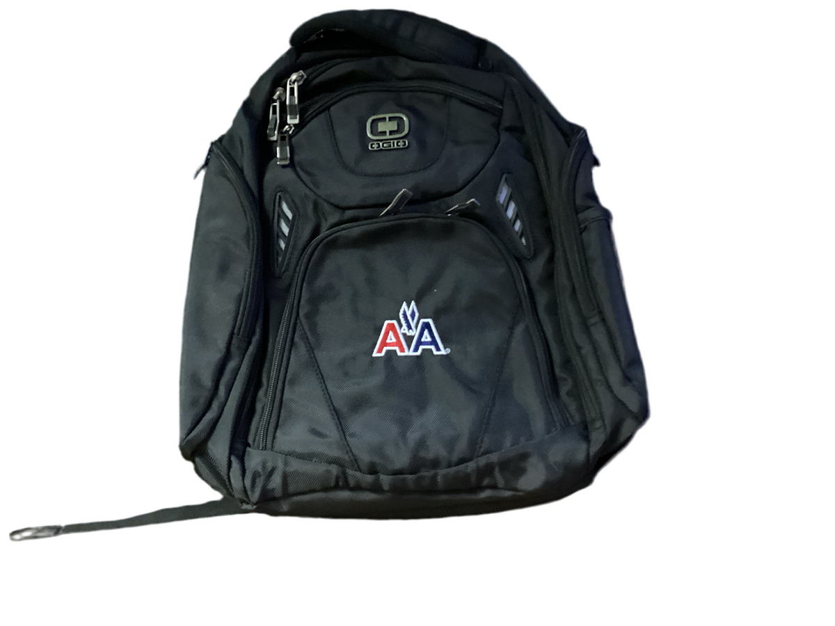 Ogio Mercur Black Backpack with Old AA Logo – Airline Employee Shop