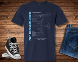 AA 787 Schematic T-Shirt