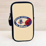 American Airlines El Mayan Bag Sticker Travel Pouch