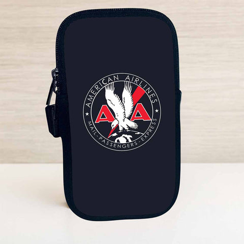 American Airlines 1930's Mail Passenger Cargo Bag Sticker Travel Pouch