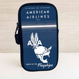 American Airlines 1940's Timetable Cover Travel Pouch
