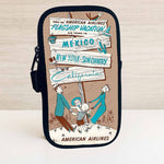AA 1950's AA Vacations Brochure Travel Pouch