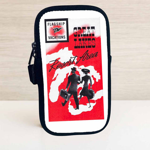 AA Flagship Vacation Great Lakes Vintage Travel Pouch