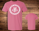 American Airlines 40's Grunge Logo on Pink Softstyle T-shirt