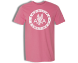 American Airlines 40's Grunge Logo on Pink Softstyle T-shirt
