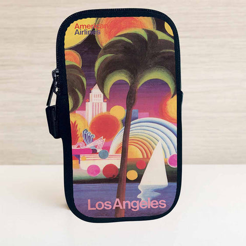 AA Los Angeles Travel Poster Bag Sticker Travel Pouch