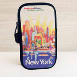 AA New York City Travel Poster Bag Sticker Travel Pouch