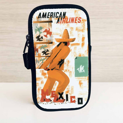 AA Mexico Travel Poster Bag Sticker Travel Pouch