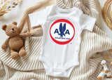 Grenouillère bébé logo American Airlines 1962