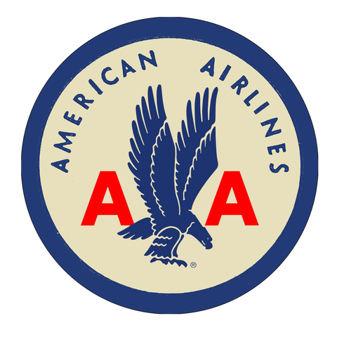 American Airlines 1940's Round Decal Stickers