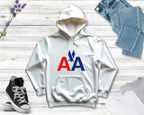 American Airlines 1968 Logo Embroidered Full Chest Hoodie