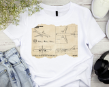 Airbus A300-600 (THE Livery Vintage SCHEMATICS) T-Shirt