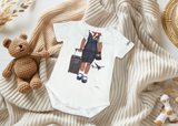 Combinaison d'hôtesse de l'air pour bébé fille Kid A