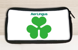 Aer Lingus Green Shamrock Logo Travel Pouch
