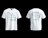 Airbus A220-300 Bombardier CS-300 Schematics T-Shirt