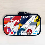 Airplane Livery Tail Collage Travel Pouch