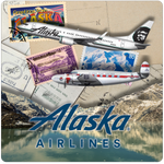 Alaska Flight Stamped