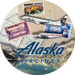 Alaska Flight Stamped