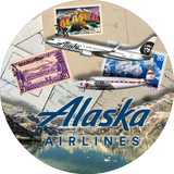 Alaska Flight Stamped