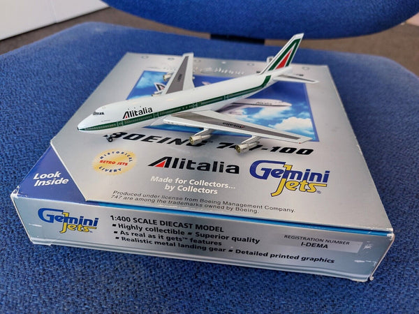 Alitalia Airlines 747-100 I-DEMA Gemini 1:400 (GJAZA231) – Airline