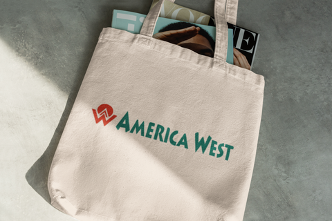 America West Airlines Tote Bag