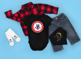 Body bébé logo rond années 40 American Airlines