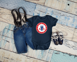 Body bébé logo rond années 40 American Airlines