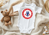 Body bébé logo rond années 40 American Airlines