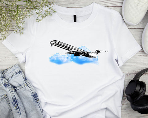 American MD-80 Sketch - Unisex Softstyle T-Shirt / Hoodie