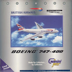 British Airways Boeing 747-400 G-CIVX Gemini Jets 1:400