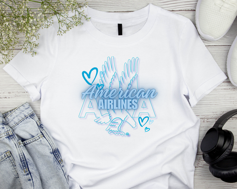 Blue AA 1945 Logo Valentine's Day T-Shirt SoftStyle