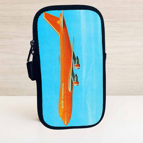 Big Orange: Braniff 747s Bag Sticker Travel Pouch