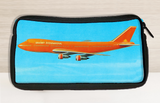 Big Orange : Pochette de voyage autocollante Braniff 747s