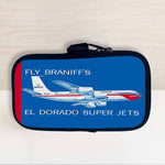 Braniff International El Dorado Super Jets Bag Sticker Travel Pouch