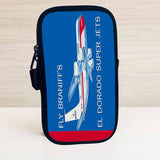 Braniff International El Dorado Super Jets Bag Sticker Travel Pouch