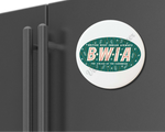 BWIA Vintage Baggage Sticker Magnets