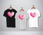 Valentine Cloud Heart & Plane T-Shirt SoftStyle