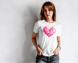 Valentine Cloud Heart & Plane T-Shirt SoftStyle