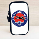 Delta Air Lines Vintage 1940's Airline of the South Bag Sticker Travel Pouch