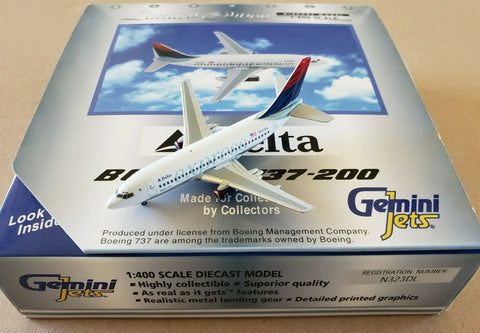 Delta Air Lines Boeing 737-200 N323DL Gemini Jets 1:400