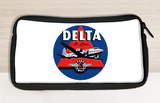 Delta Air Lines Pochette de Voyage Autocollant de Sac Bleu Foncé Vintage Années 1950